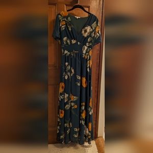 Baltic Born Birdie Maxi Dress Deep Topaz Floral